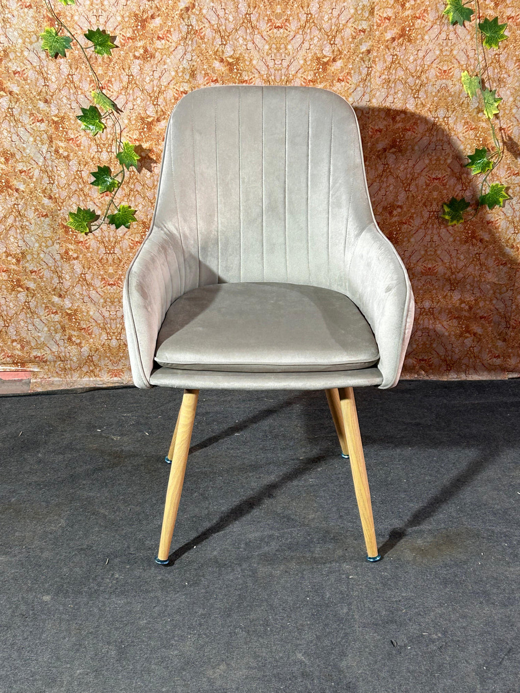 SILLA PERA FELPA BEIGE